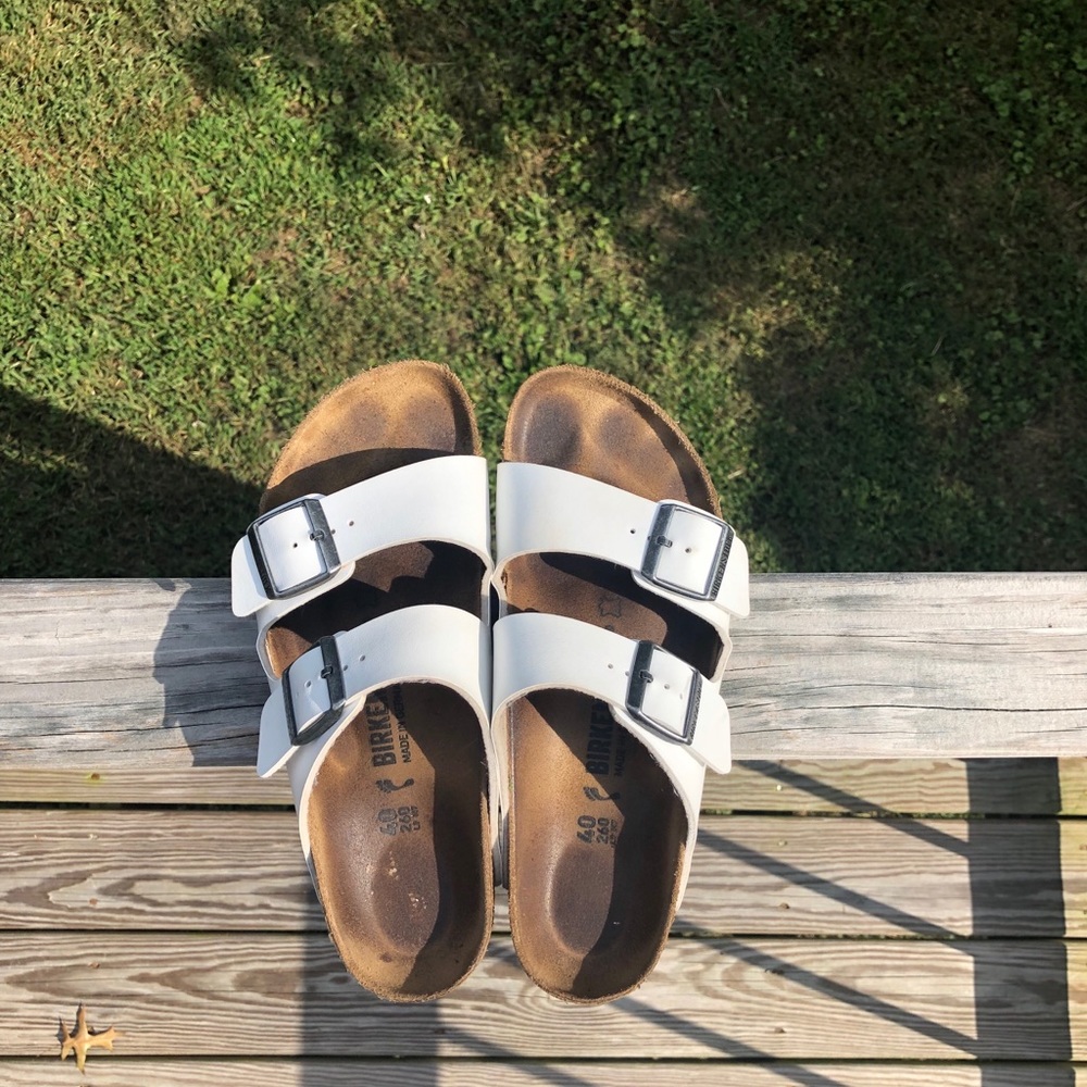 white birkenstock’s